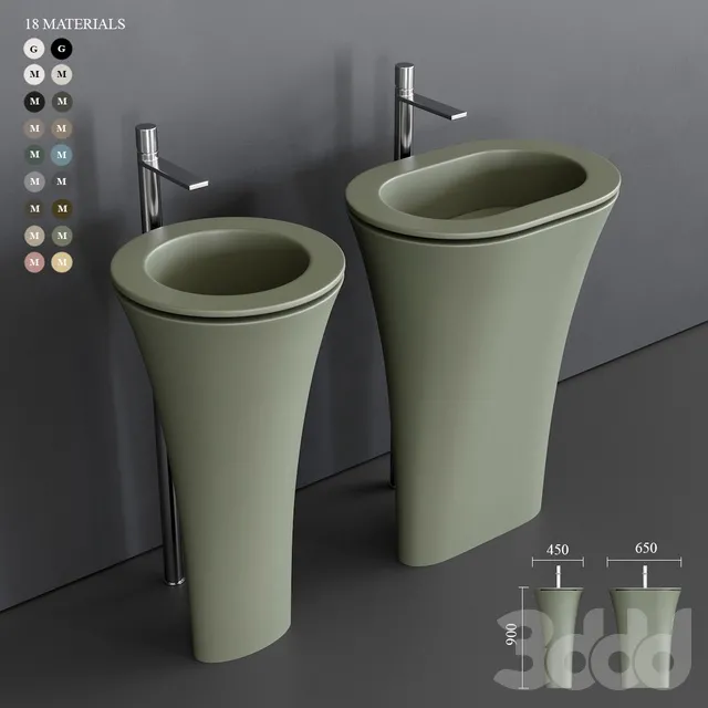 BATHROOM – WASH BASIN – 3D MODELS – 3DS MAX – FREE DOWNLOAD – 2769