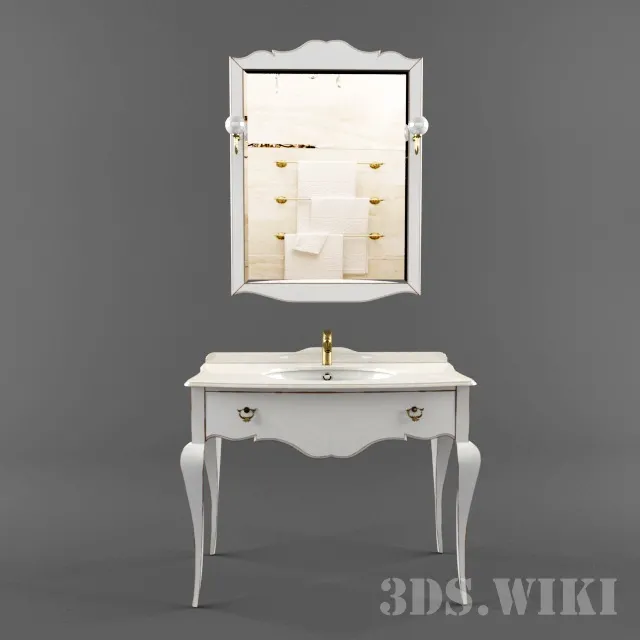 bathroom – Washbasin and Mirror AVILA DOS 3ds Max