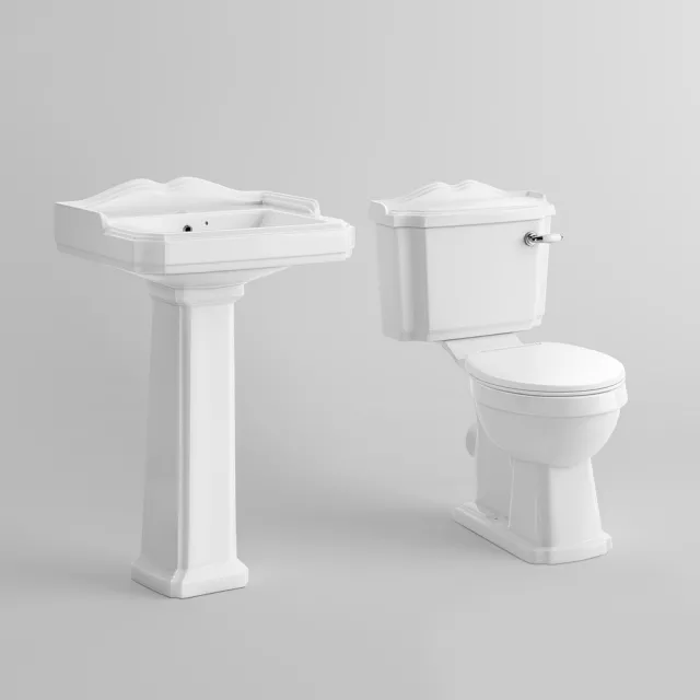 bathroom – Washbasin and toilet 2 3ds Max