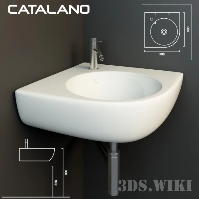 bathroom – Washbasin Catalano Sfera 15AC100 3ds Max