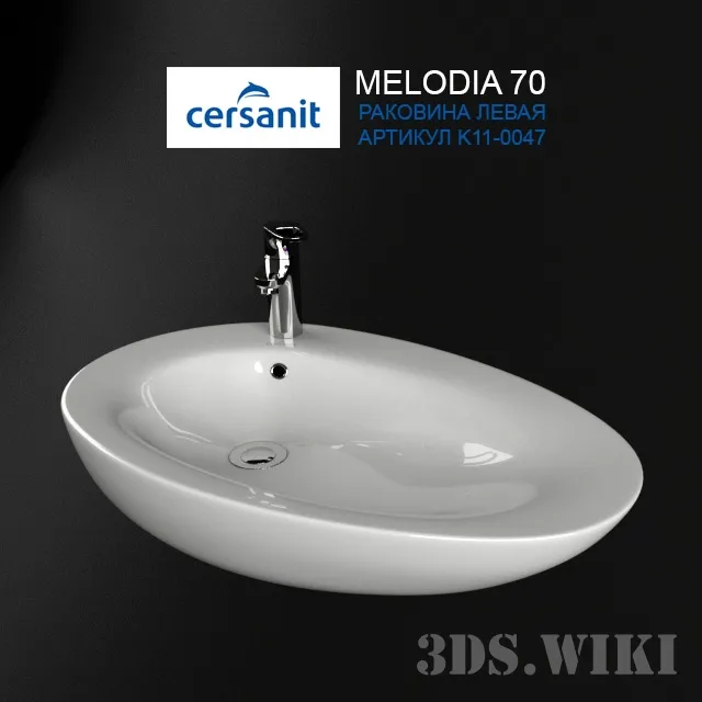 bathroom – Washbasin Cersanit Melodia 70 cm 3ds Max
