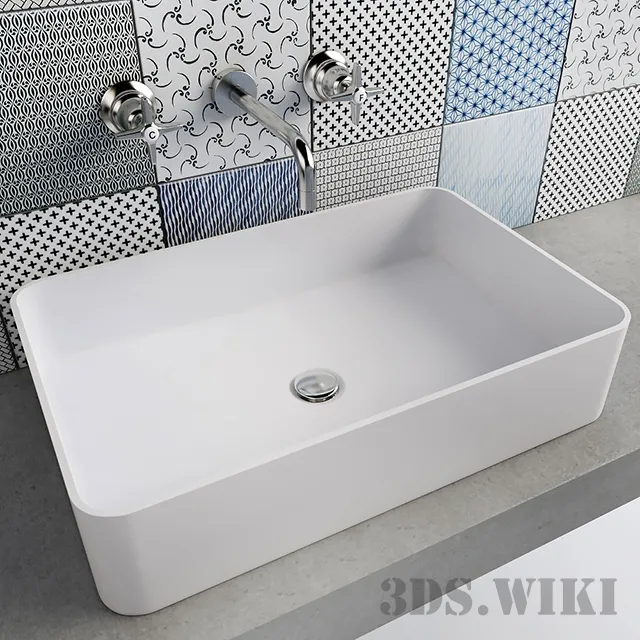 bathroom – Washbasin HI-MACS by LG Hausys Europe 3ds Max