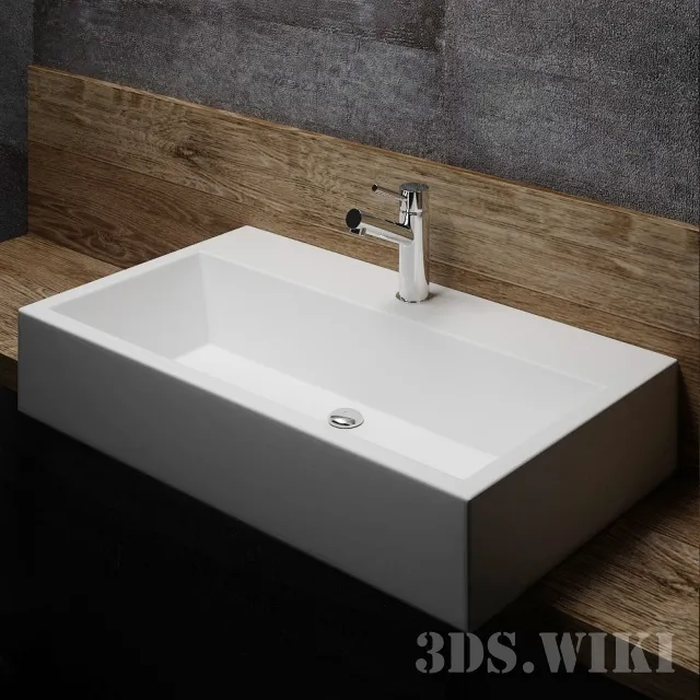 bathroom – Washbasin Hidra Ceramica Loft LO 52 + LO 57 3ds Max