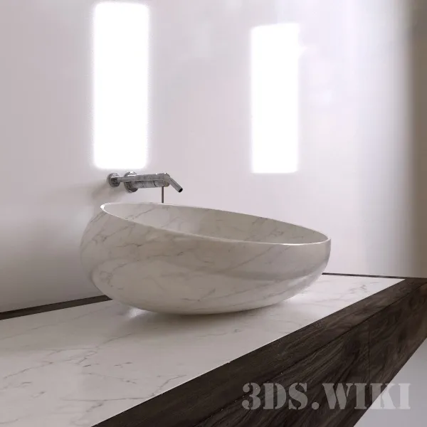 bathroom – Washbasin Kreoo “Gong” 3ds Max