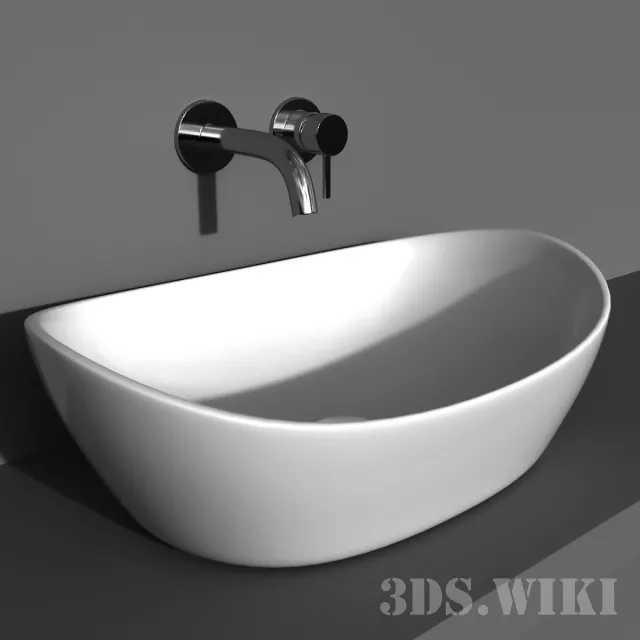 bathroom – Washbasin PAA AMORE SILK 3ds Max