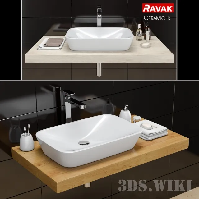 bathroom – Washbasin RAVAK Ceramic R 3ds Max