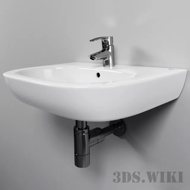 bathroom – Washbasin Roca Meridian 327243000 3ds Max