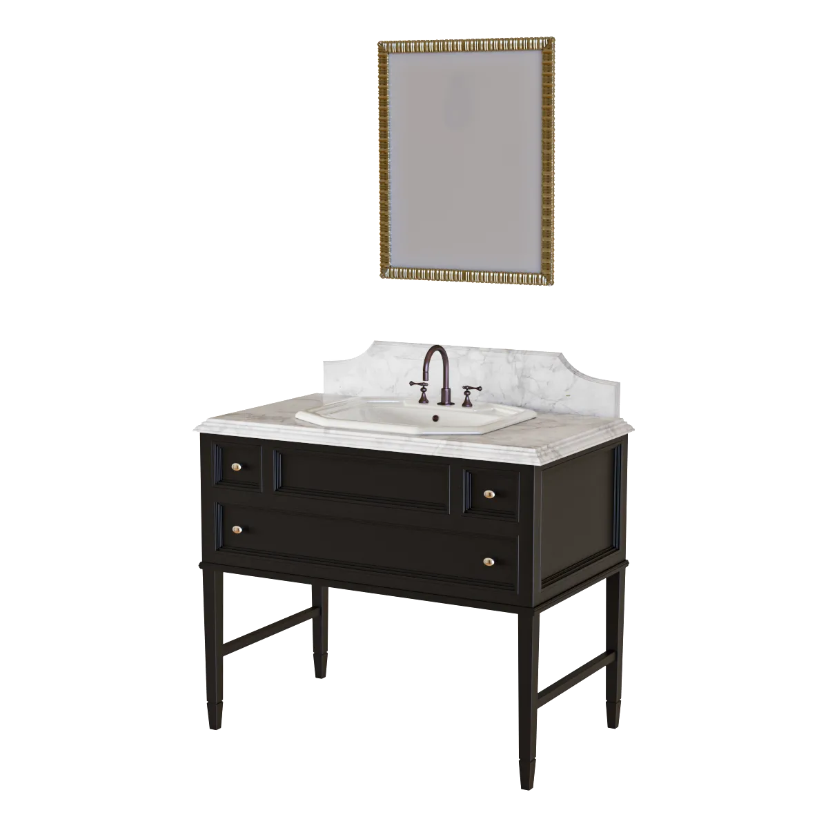 bathroom – Washbasin set Rosbri 3ds Max