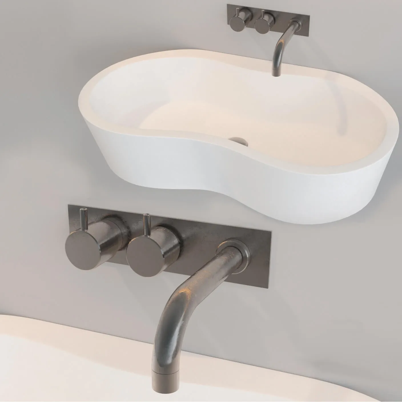 bathroom – Washbasin Standard Esco 378 3ds Max