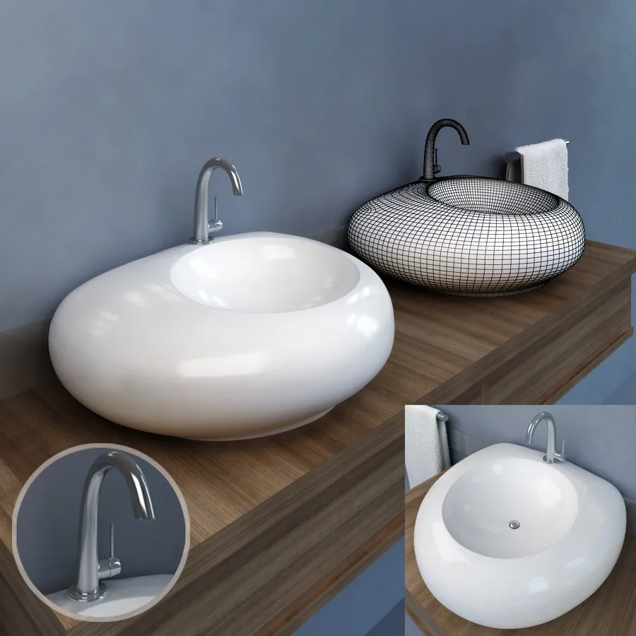 bathroom – Washbasin Villeroy and Boch Artis 02 3ds Max