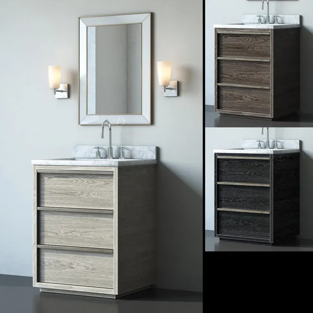 bathroom – Washbasins Bezier 16 3ds Max