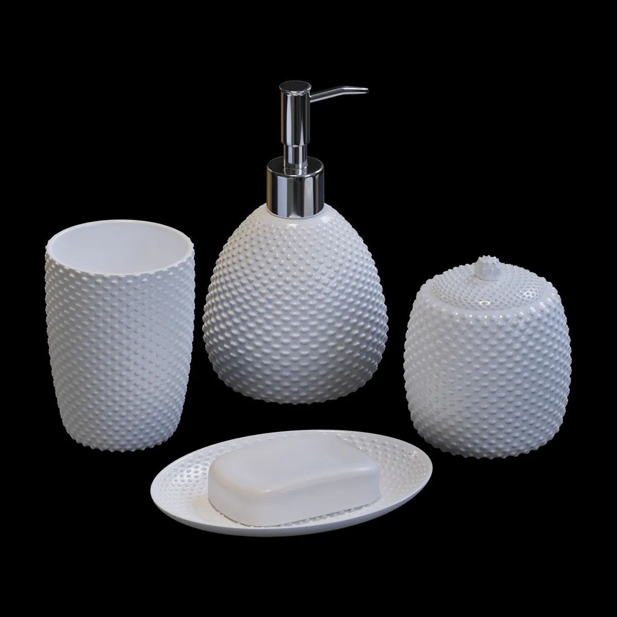 bathroom – Zara Home bath accessories 3ds Max