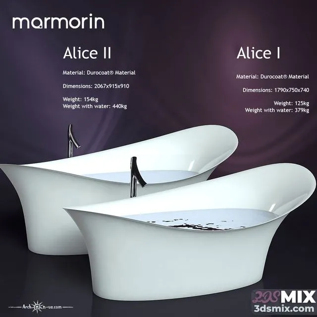 Bathrooms Marmorin ALICE I and ALICE II 3dsMax Model