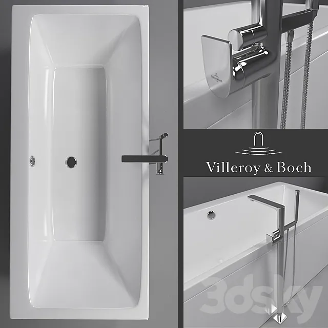 Bathtub Villeroy & Boch Subway 3DSMax File