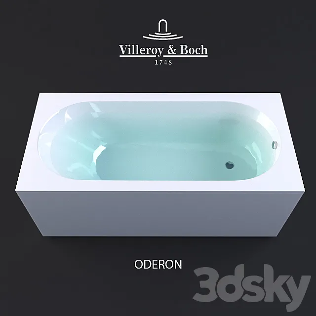 Bathtub Villeroy&Boch Oberon 3DS Max Model