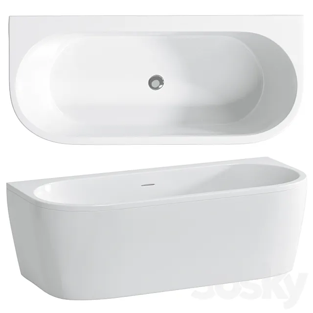 Bathtubs CEZARES SLIM WALL 3DS Max Model