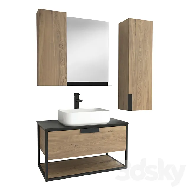 Batroom Furniture Comforty Cologne 90 _ Bathroom Furniture Comforty Cologne 90 3ds Max