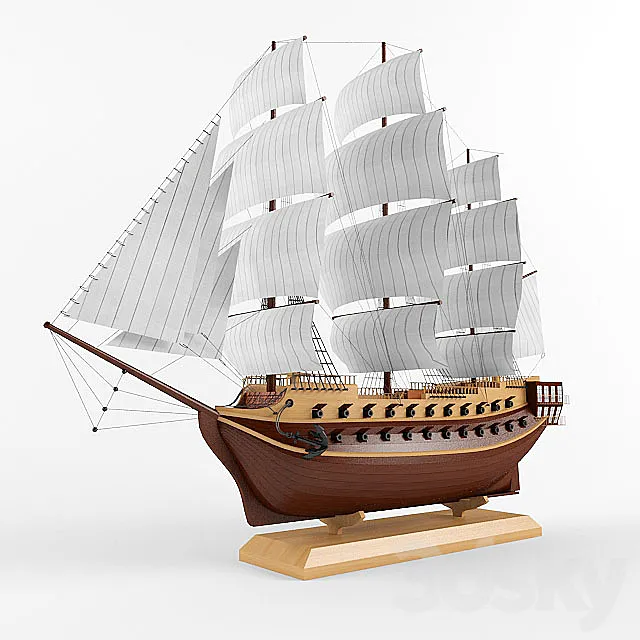 battleship (inlay) 3DS Max Model