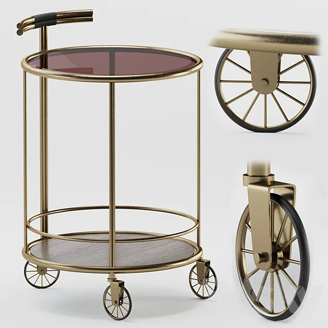 Baughman Bar Cart from Covet Paris 3ds Max