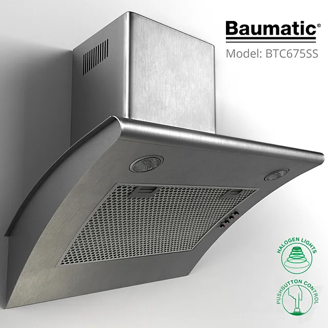 Baumatic chimney hood BTC 675SS 3DSMax File