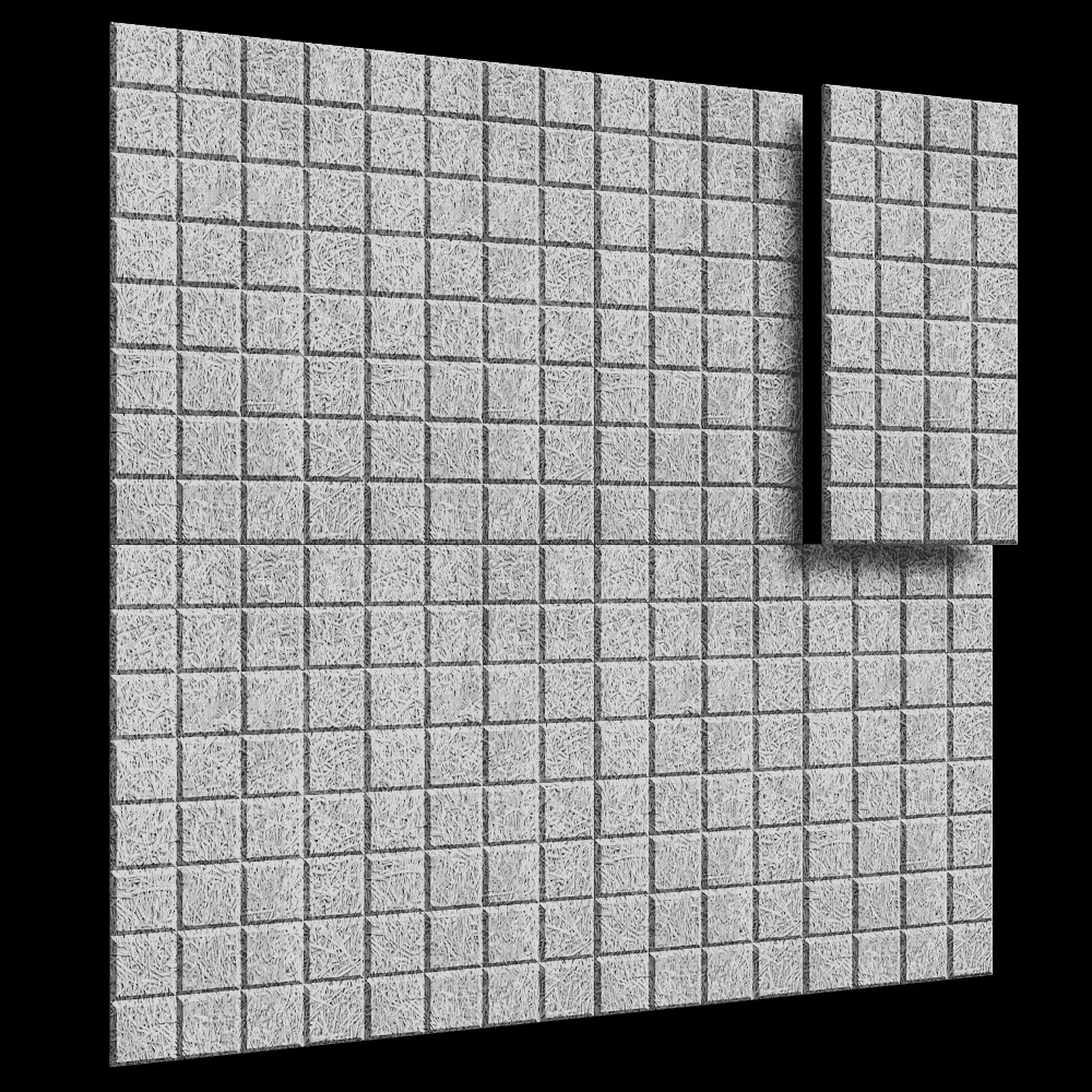 BAUX – Acoustic panel Wood Wool Check 3ds Max