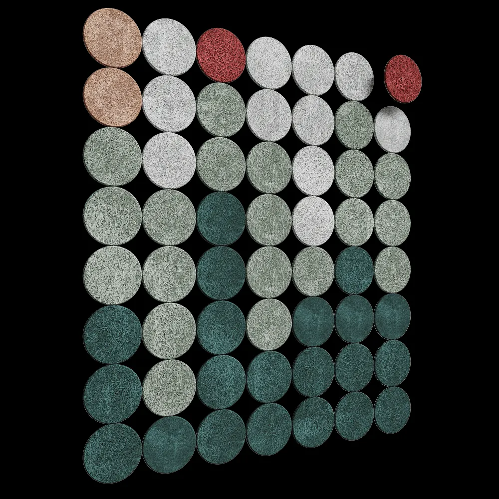 BAUX – Acoustic panel Wood Wool Circle Big 3ds Max