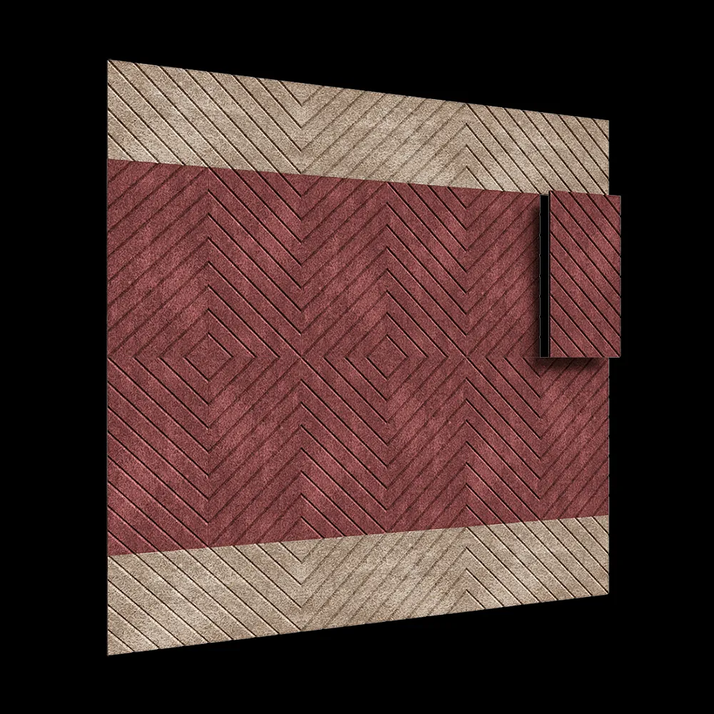 BAUX – Acoustic panel Wood Wool Diagonal 3ds Max