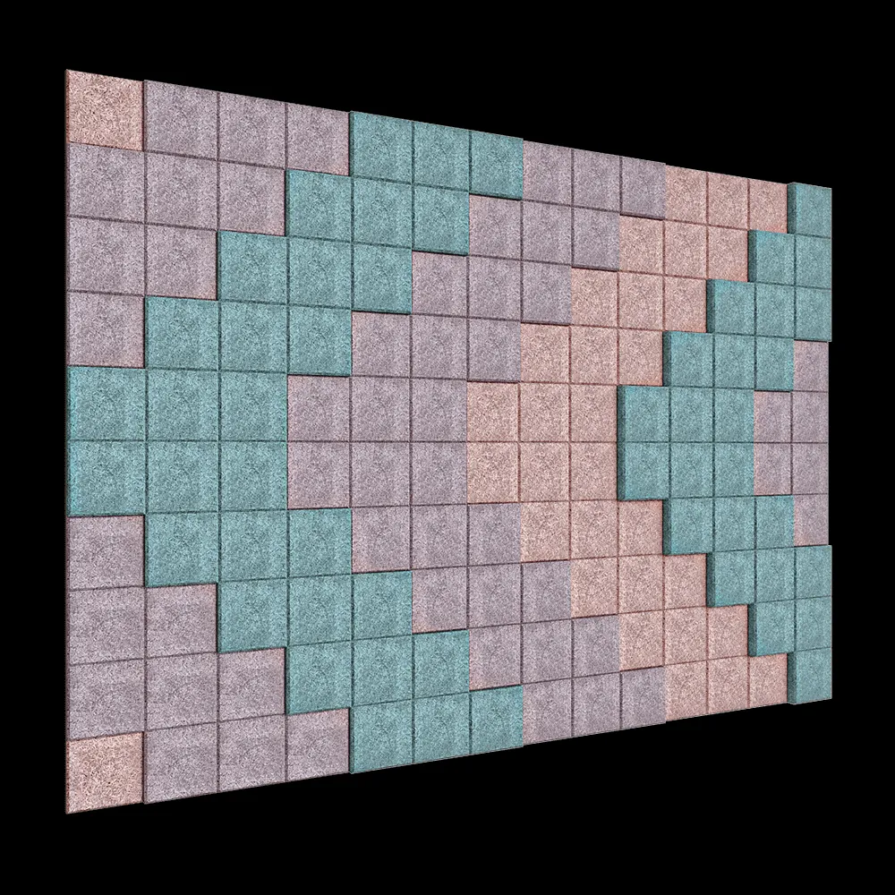 BAUX – Acoustic panel Wood Wool Pixel 3ds Max