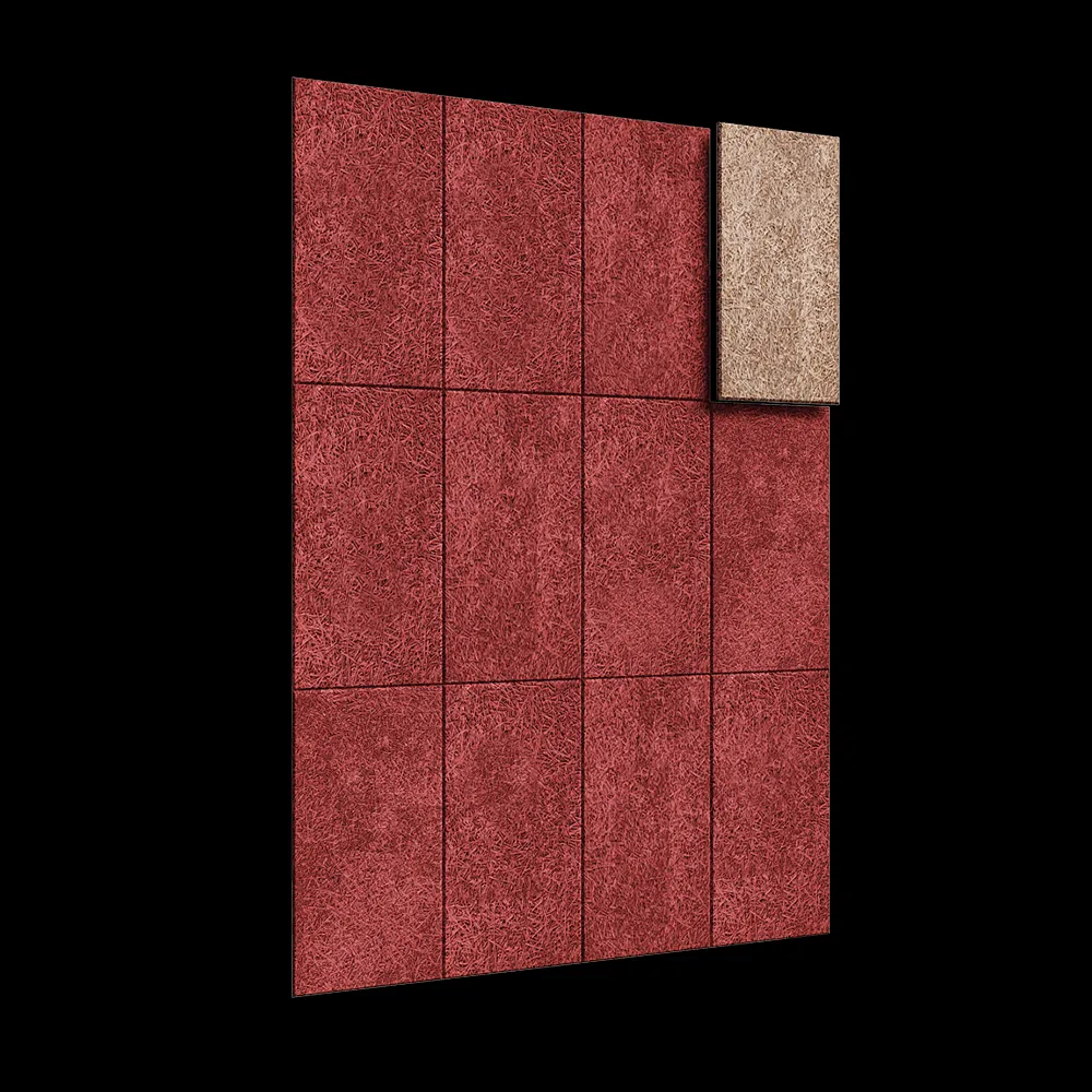 BAUX – Acoustic panel Wood Wool Rectangle Large 3ds Max