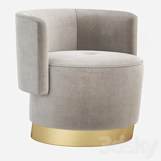 Baxter ANAIS Armchair 3DS Max Model