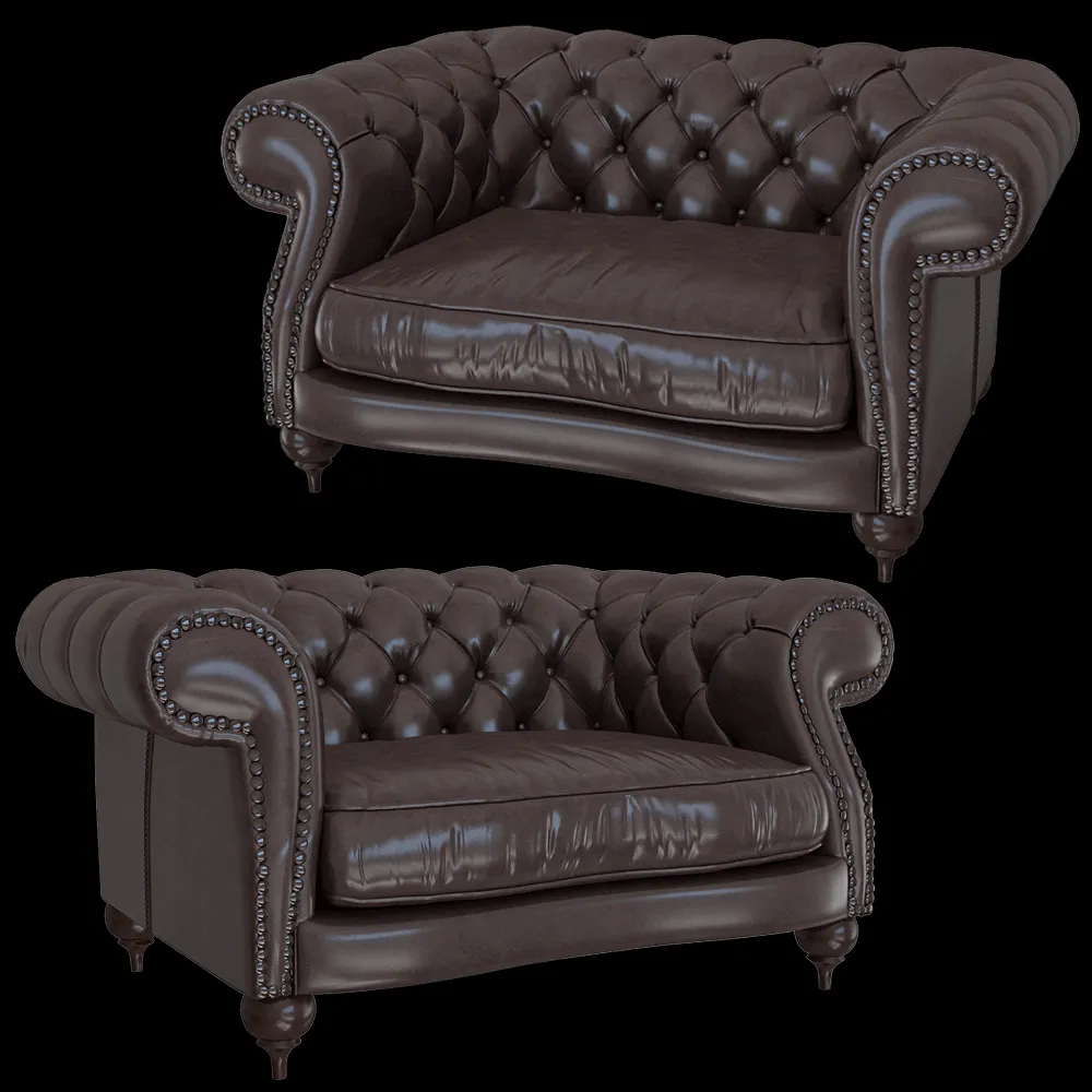 BAXTER – Armchair Diana Chester 3ds Max