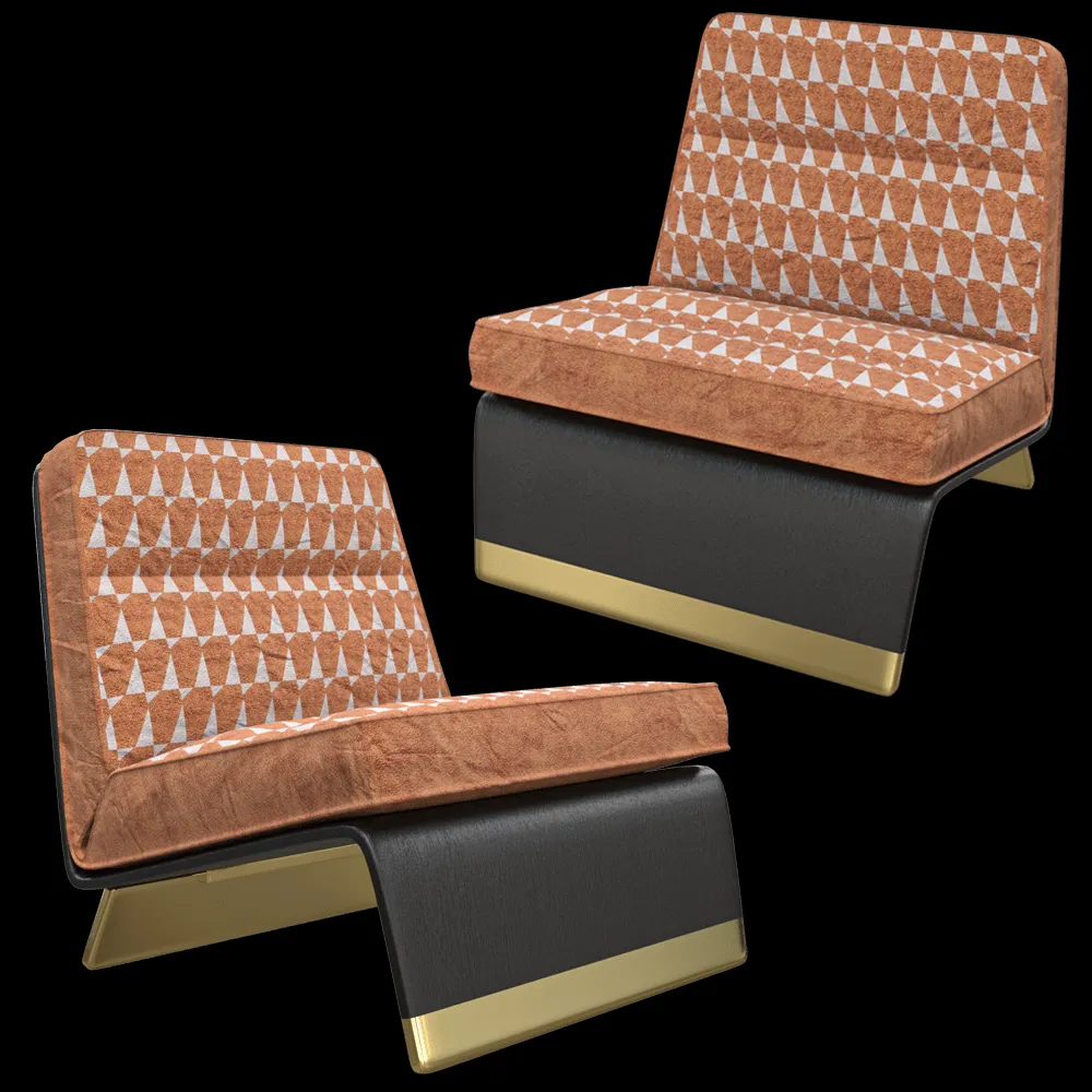 BAXTER – Armchair GRETA SPECIAL EDITION PRINTED 3ds Max