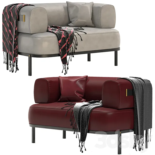 baxter belt arm chair 3ds Max