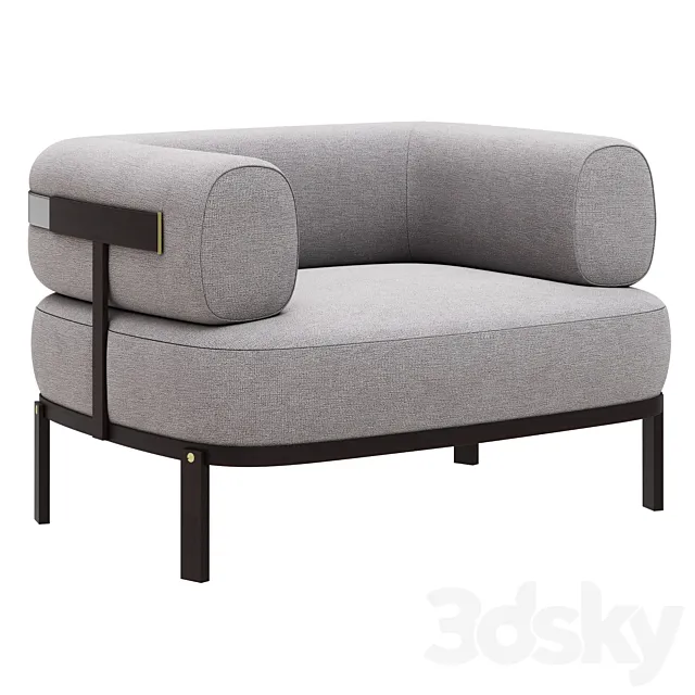 Baxter belt armchair 3ds Max