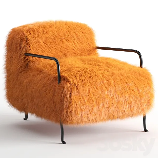 Baxter Bruxelles Armchair 3ds Max