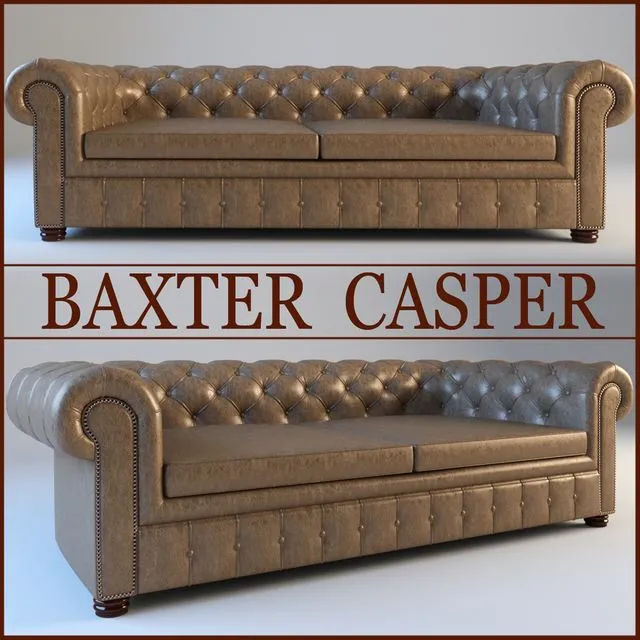 Baxter Casper classic sofa 3dsMax Model