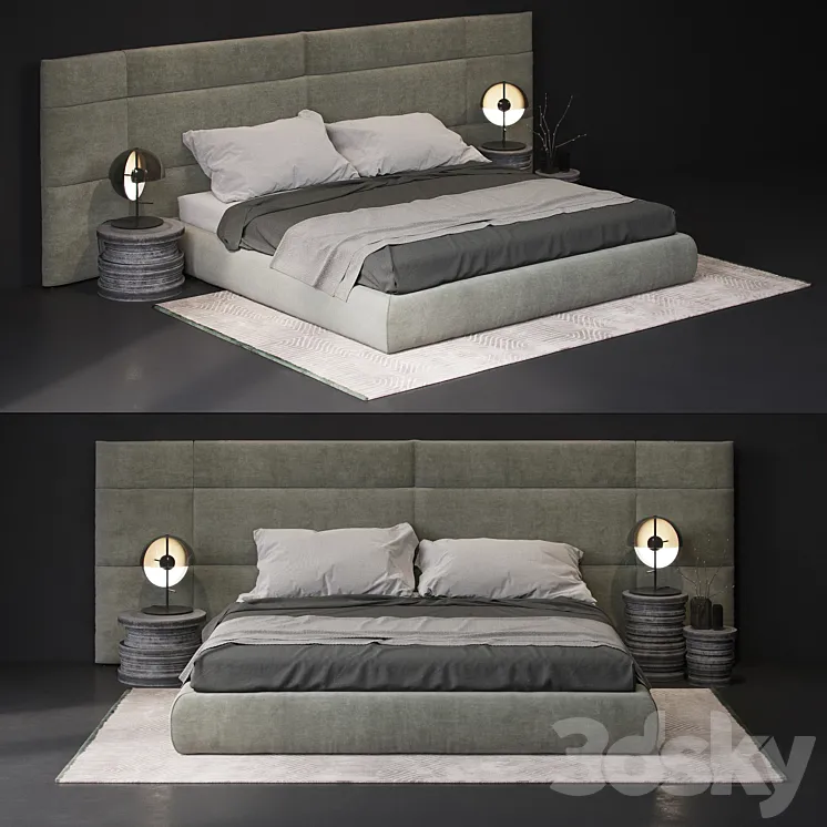 baxter extr a couche bed 3D model 3DS Max