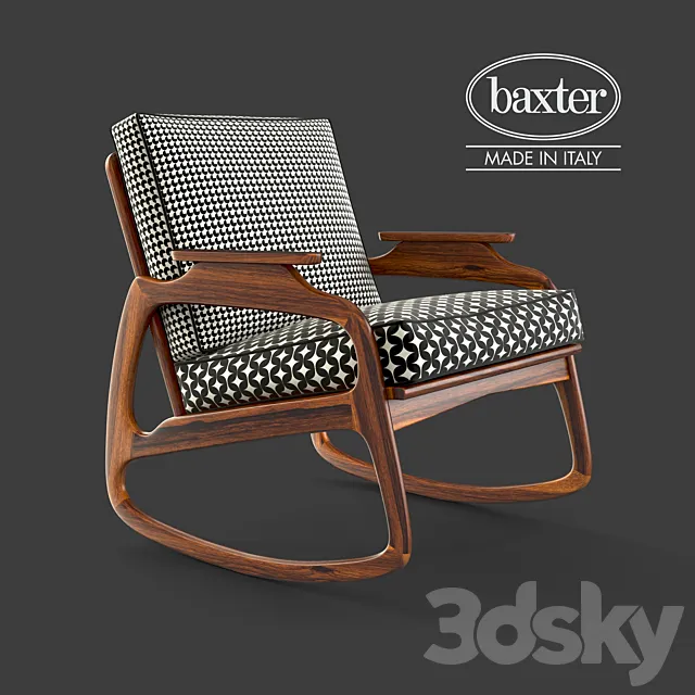 Baxter INGRID ROCKING ARMCHAIR 3DS Max Model