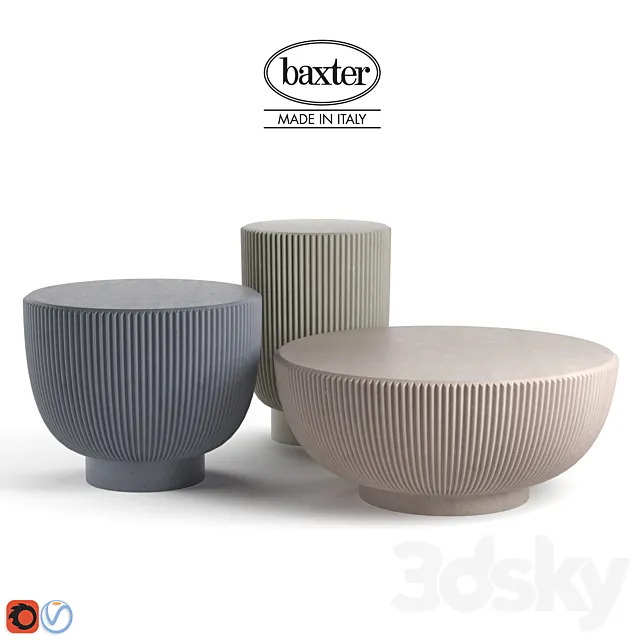 Baxter JUNO SMALL TABLE 3DS Max Model