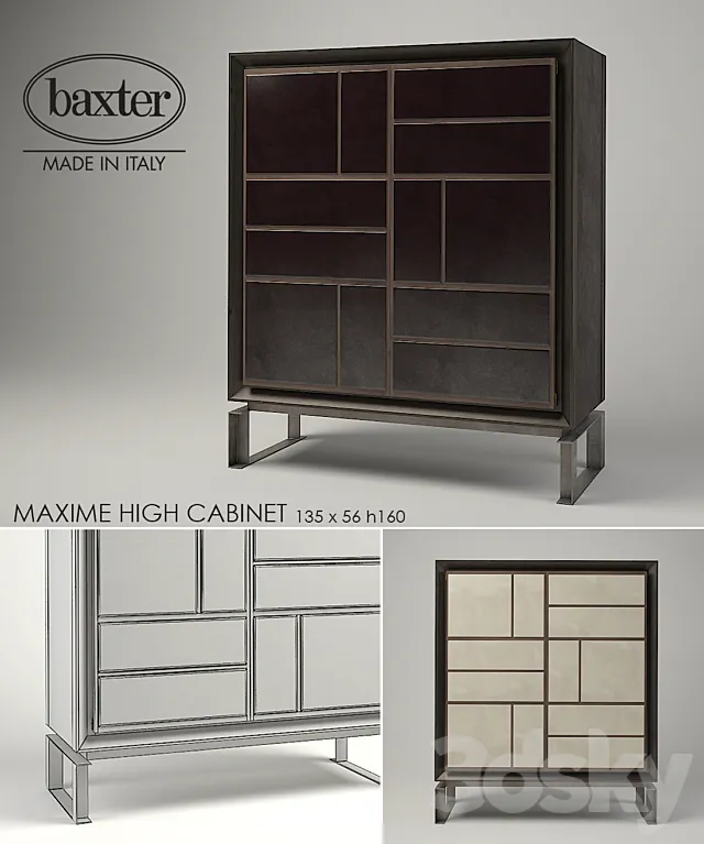 Baxter Maxime High Cabinet 3DS Max Model