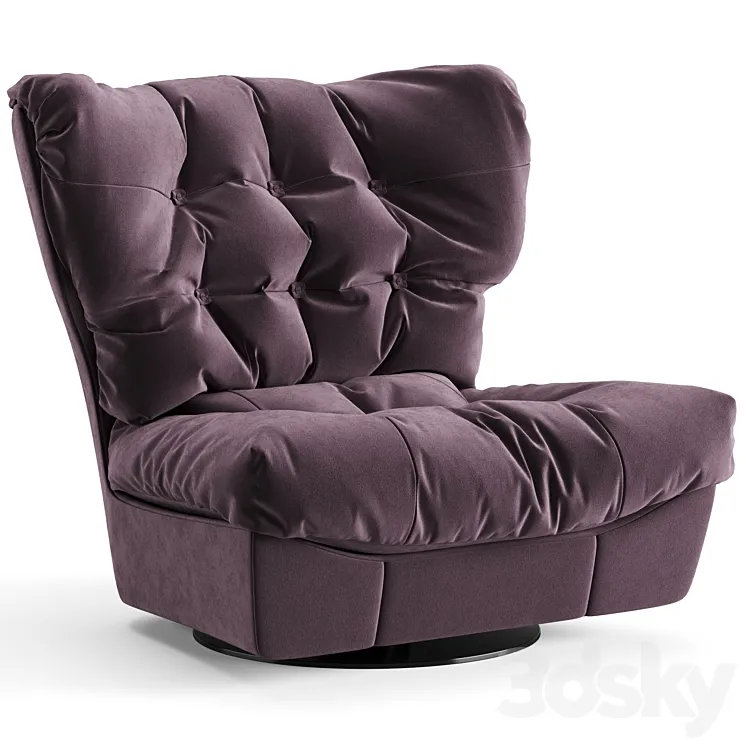Baxter Milano Armchair 3DS Max