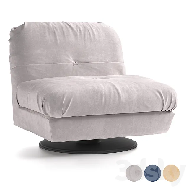 Baxter Milano Armchairs 3ds Max