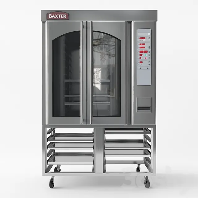 Baxter Mini Rotating Rack Oven 3DS Max Model