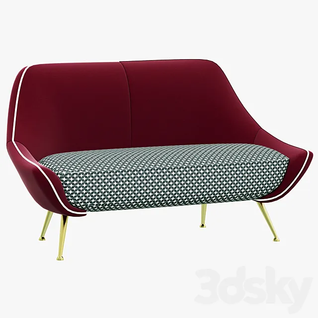 Baxter Mio Sofa 3ds Max