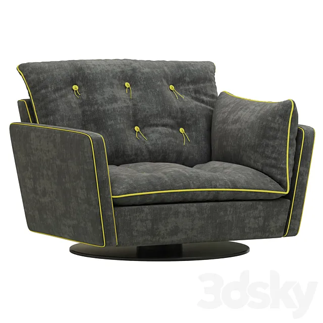 Baxter SORRENTO armchair 3ds Max