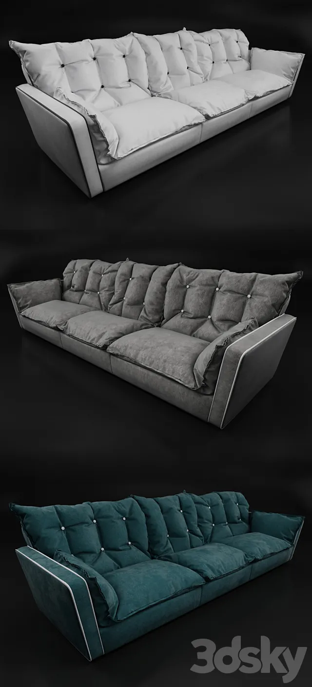 Baxter Sorrento sofa (Three Seater) 3DSMax File