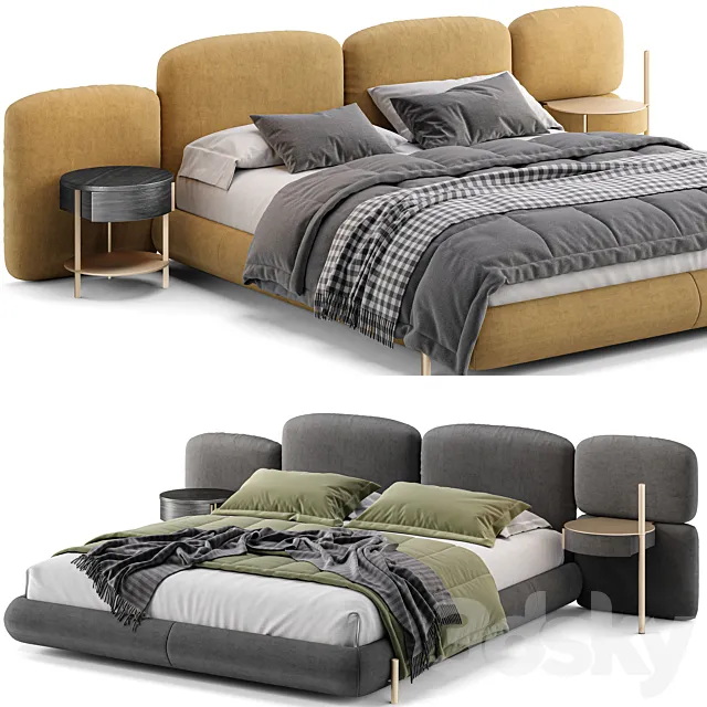 Baxter Stone Bed 3DS Max Model