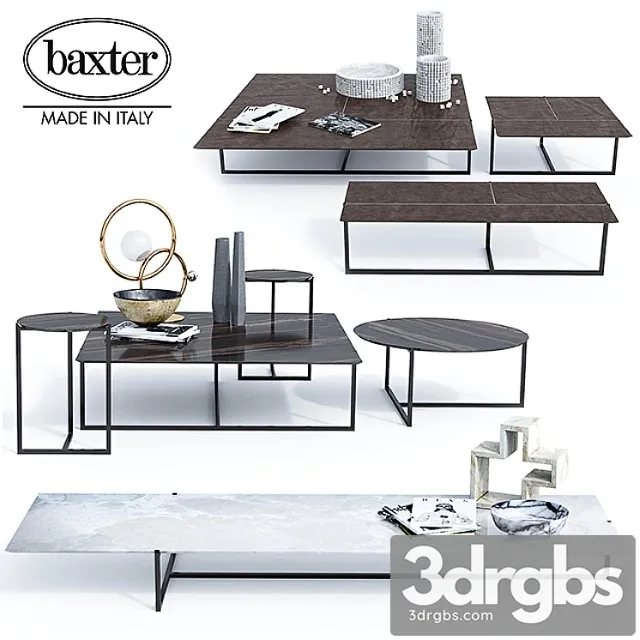 Baxter tables icaro set 2 3dsmax Download