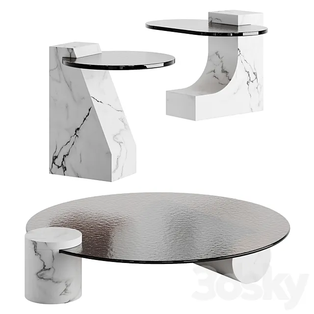 Baxter Verre Particulier Luxury Coffee Table 3DSMax File