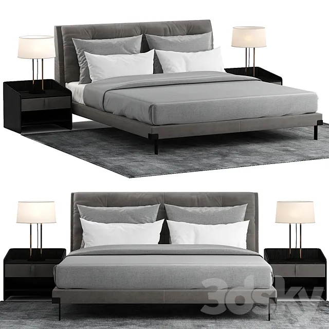 Baxter viktor bed 3ds Max